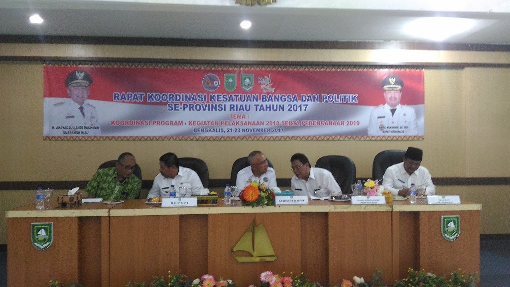 RAKOR KESBANGPOL SE PROVINSI RIAU DI BENGKALIS